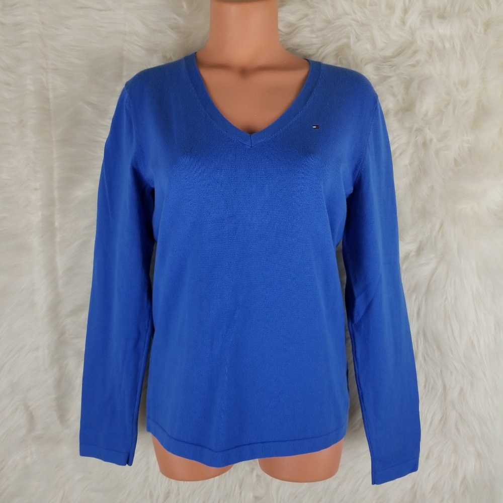 TOMMY HILFIGER PIMA COTTON BLEND SWEATER LARGE